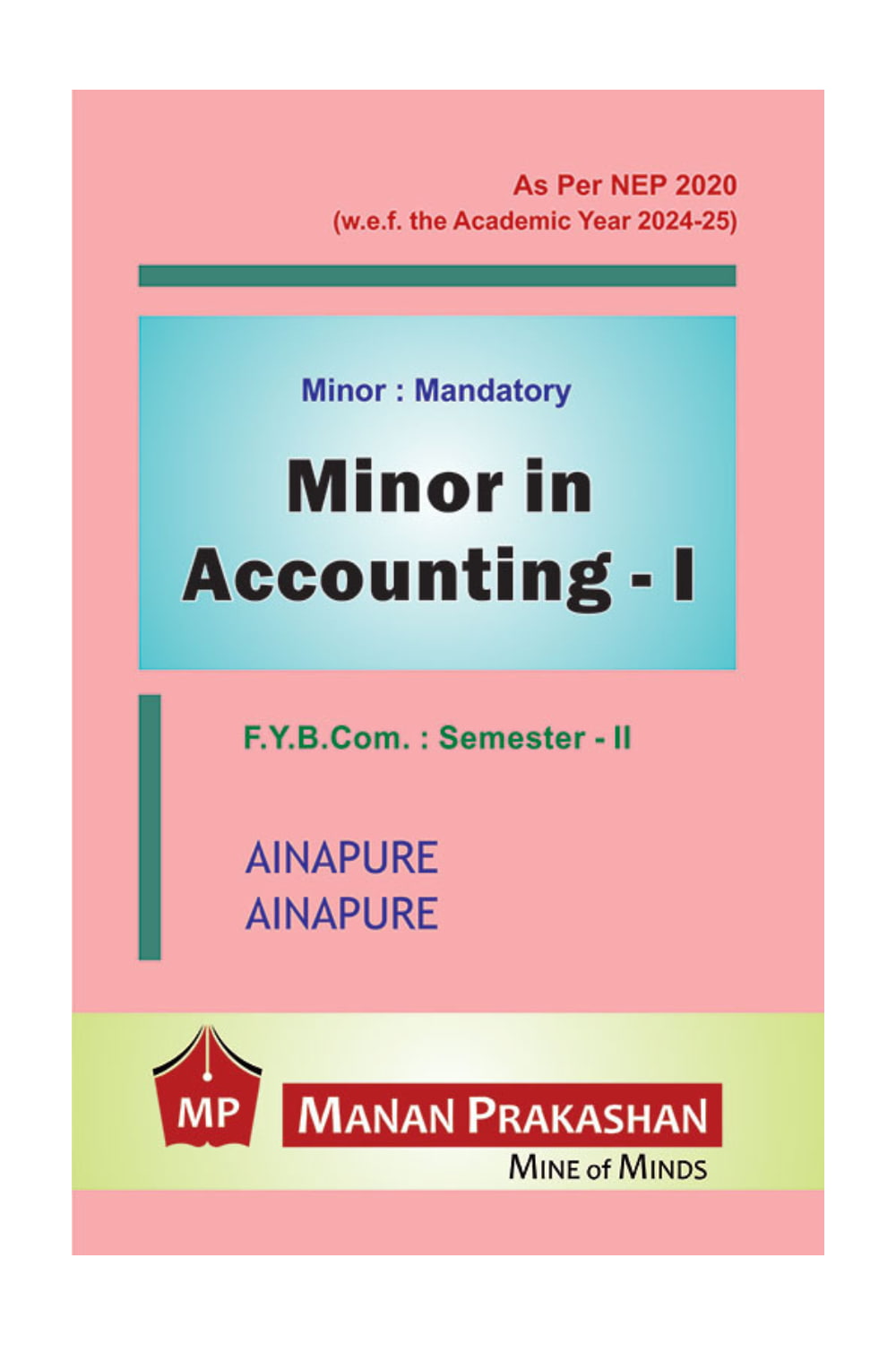 Minor in Accounting – I FYBCOM Semester II