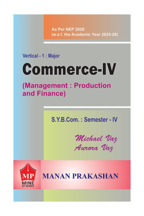 Commerce – IV (Management : Production and Finance) SYBCOM Semester IV
