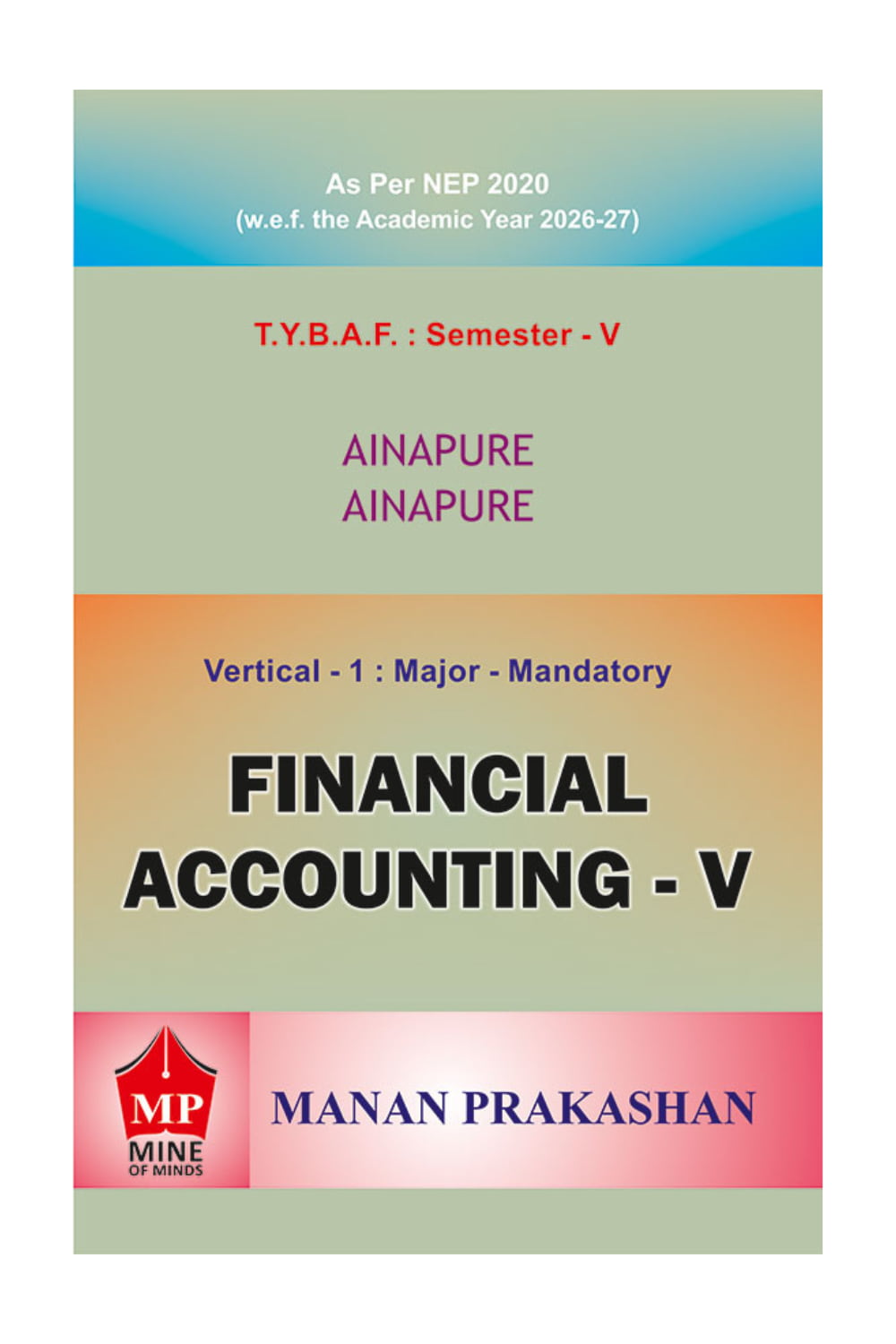 Financial Accounting – V TYBAF Semester V