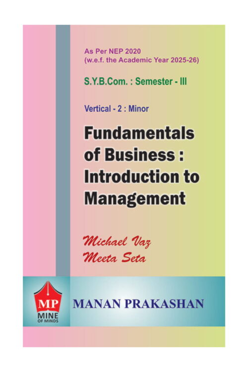 Fundamentals of Business : Introduction to Management SYBCOM Semester III